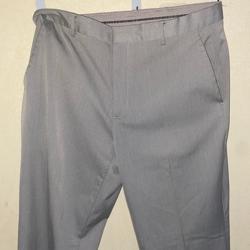 Men's Gray Calvin Klein Slacks - Picture 2 of 4